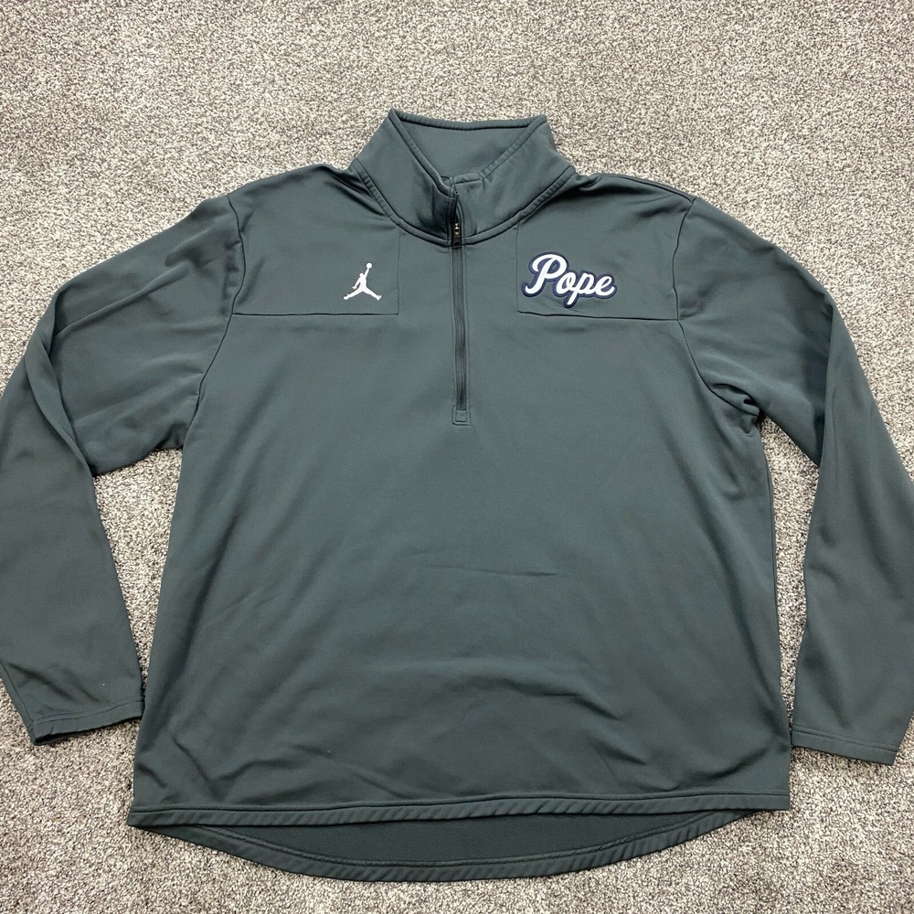 Nike Jordan Pope Gray Quarter Zip Pullover XXL
